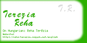 terezia reha business card